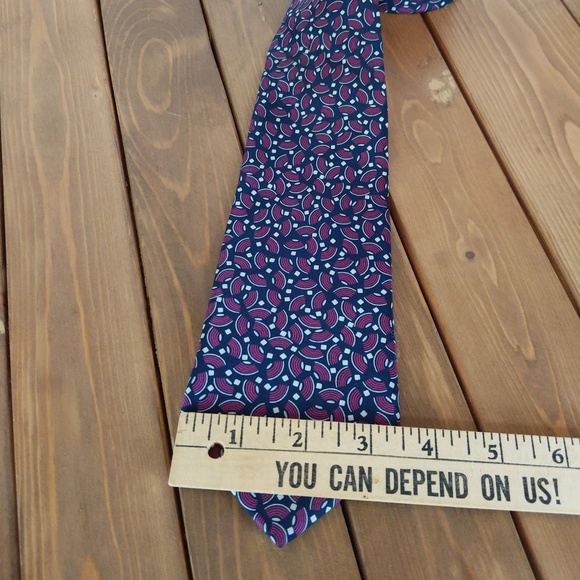 Yves Saint Laurent Purple Silk Tie - Picture 4 of 7
